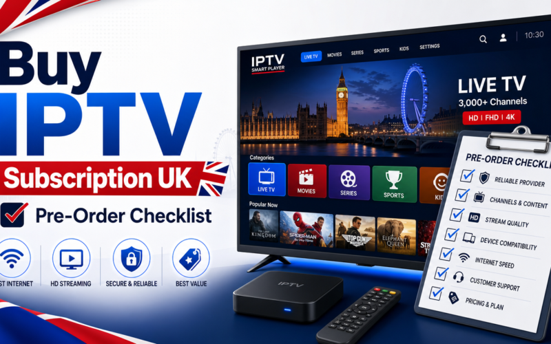 Buy IPTV Subscription UK