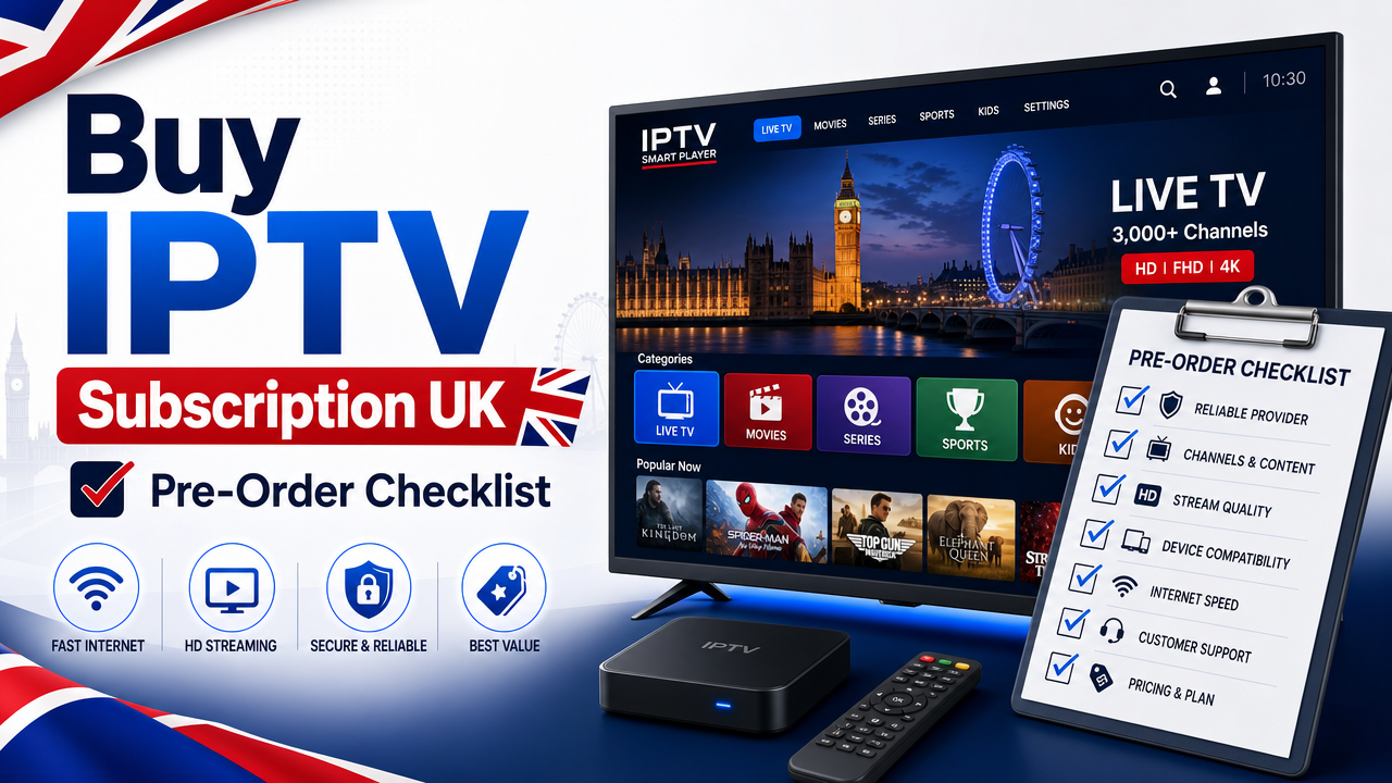 Buy IPTV Subscription UK
