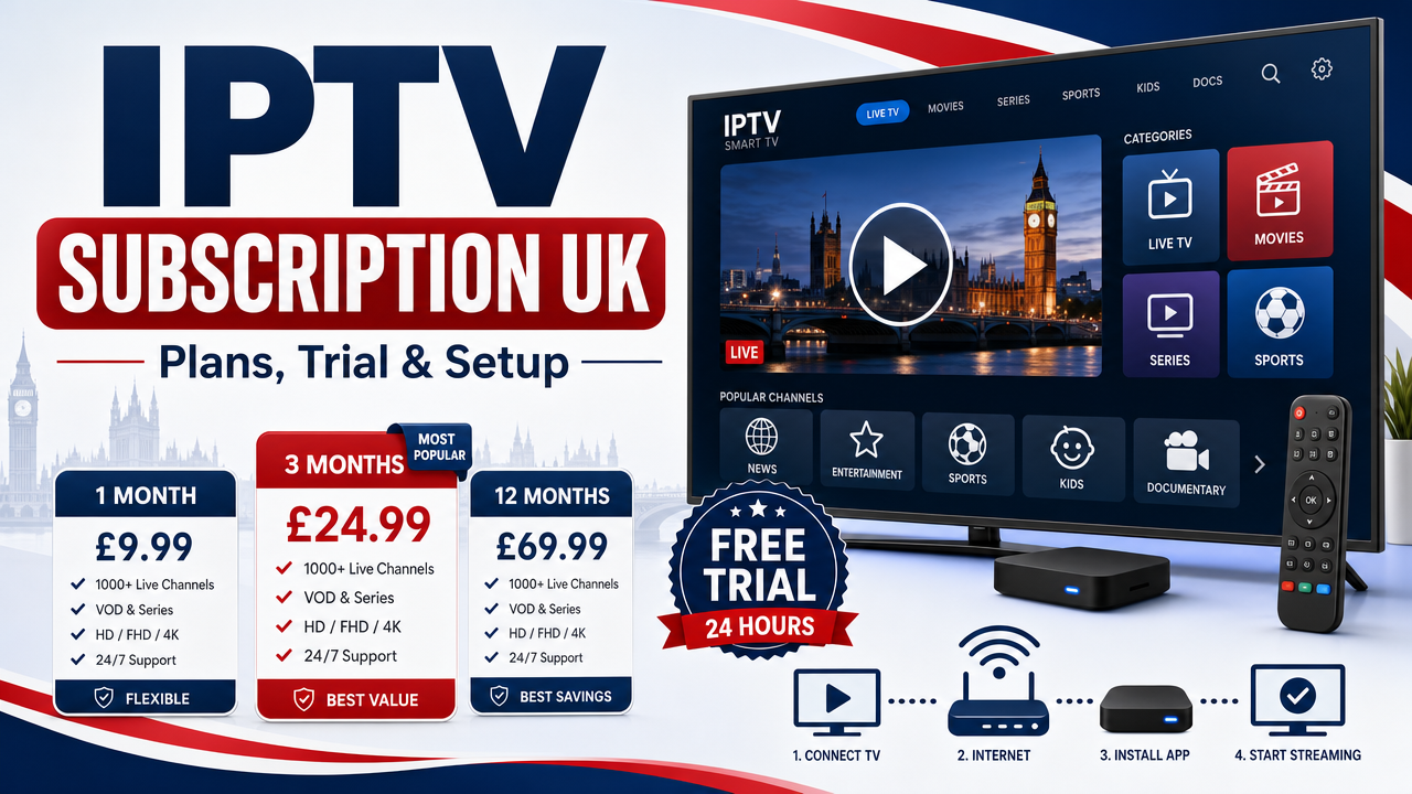 IPTV Subscription UK: Start Today